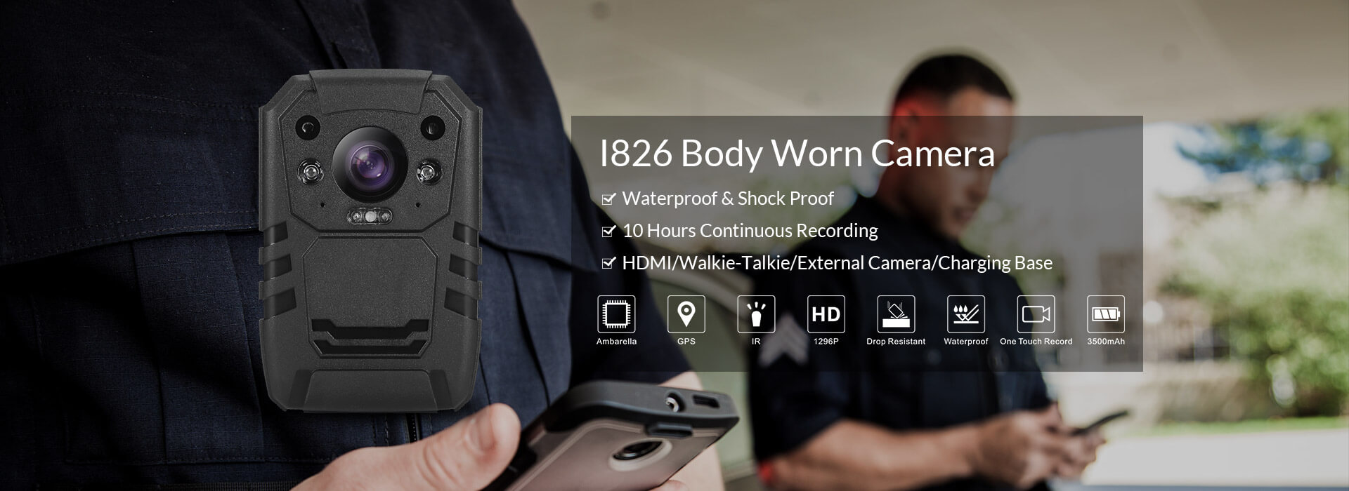 I826 Body Worn Camera