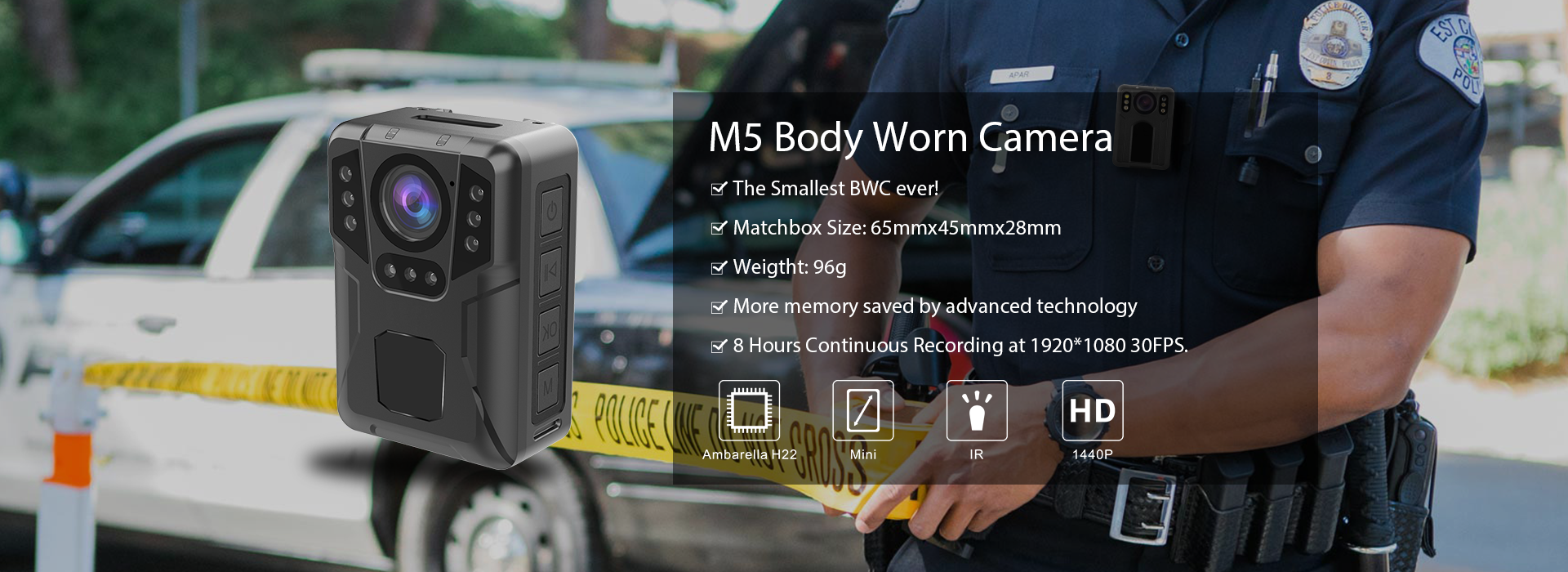 M5 Body Worn Camera