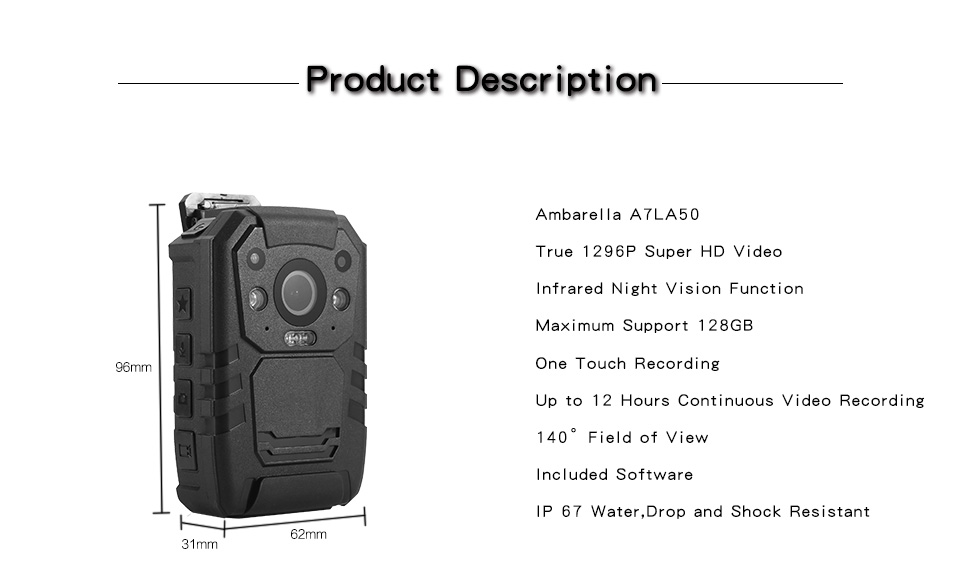 I826 Police Camera