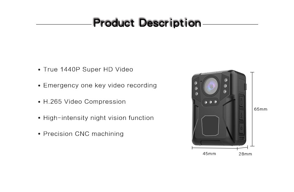 M1 Super Mini Body Camera