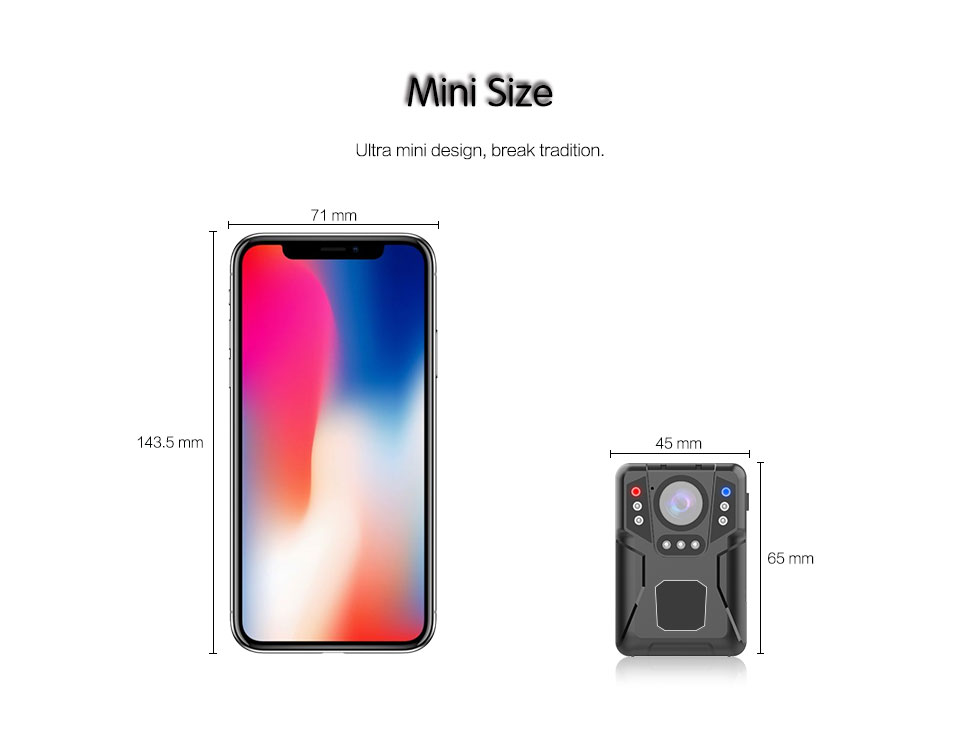 M1 Super Mini Body Camera