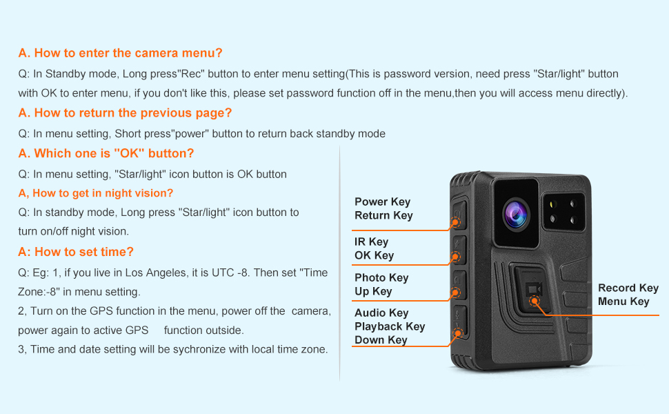 M852 Body Camera WiFi