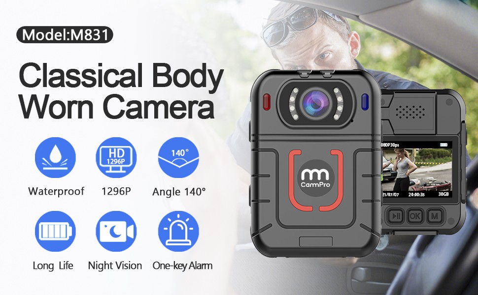 M831 Simple Body Camera
