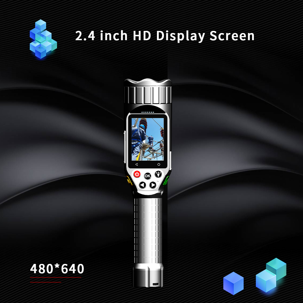 T8 Torch Light Video Recorder With Large Battery Removable 26800mAh Built-in 18650mAh