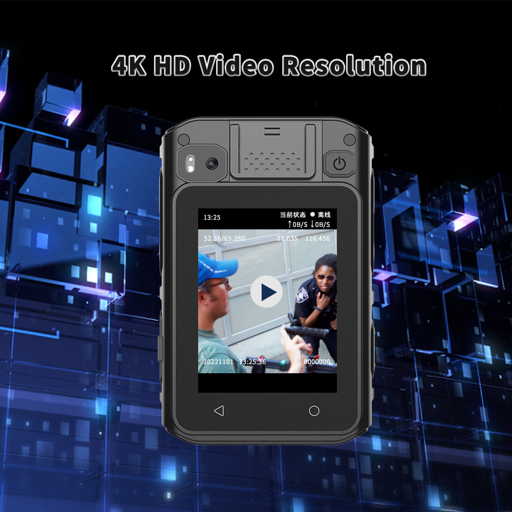 C6 Android 5G Face Recognition Body Worn Camera