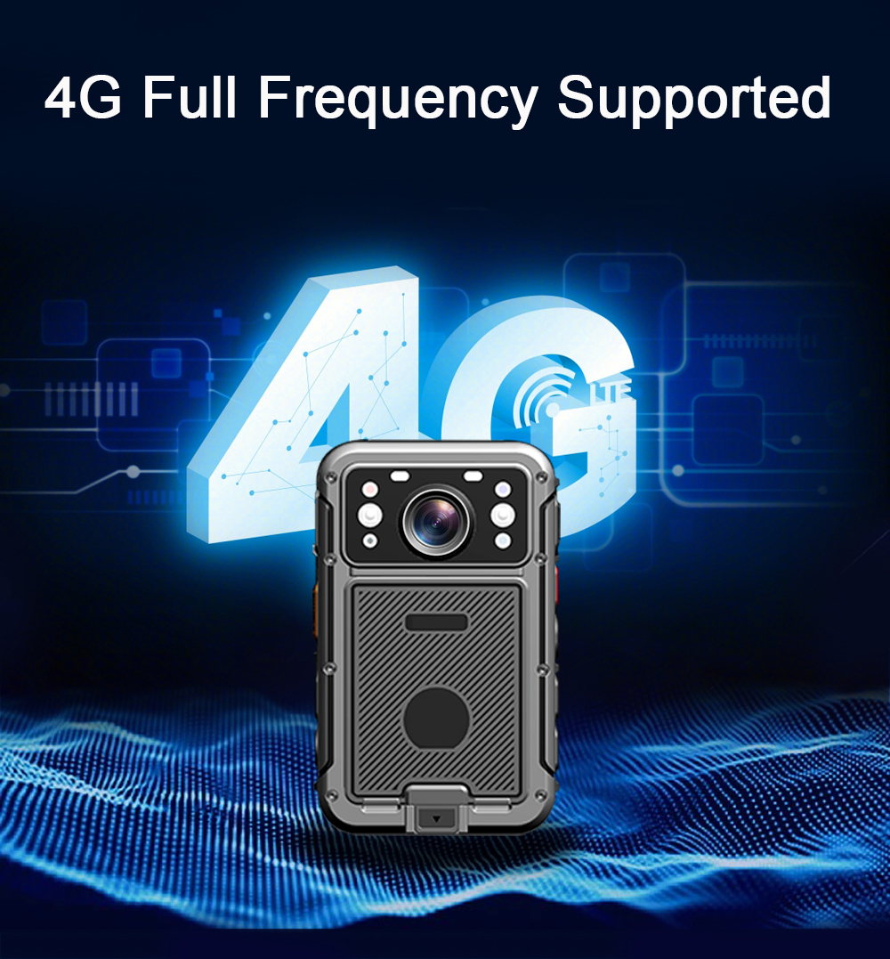 C8 HD True 2K 4G Body Camera With Face Recognition