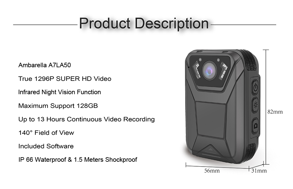 I825 Mini Body Camera