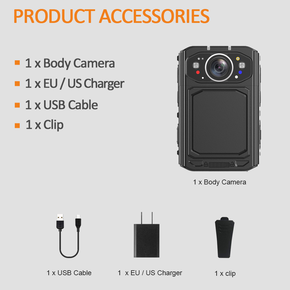 C6 Android 5G Face Recognition Body Worn Camera