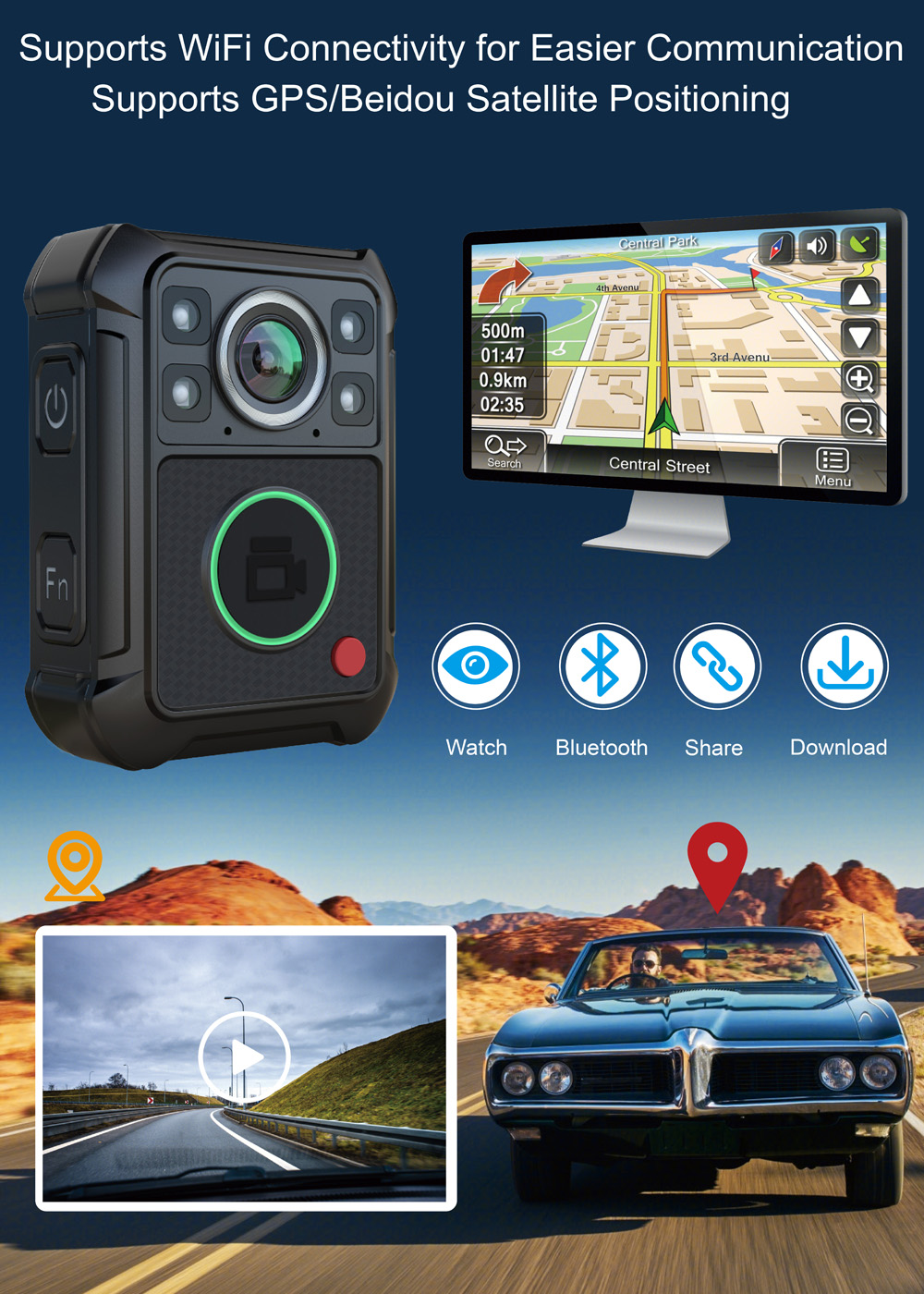 S1 WiFi Body Camera