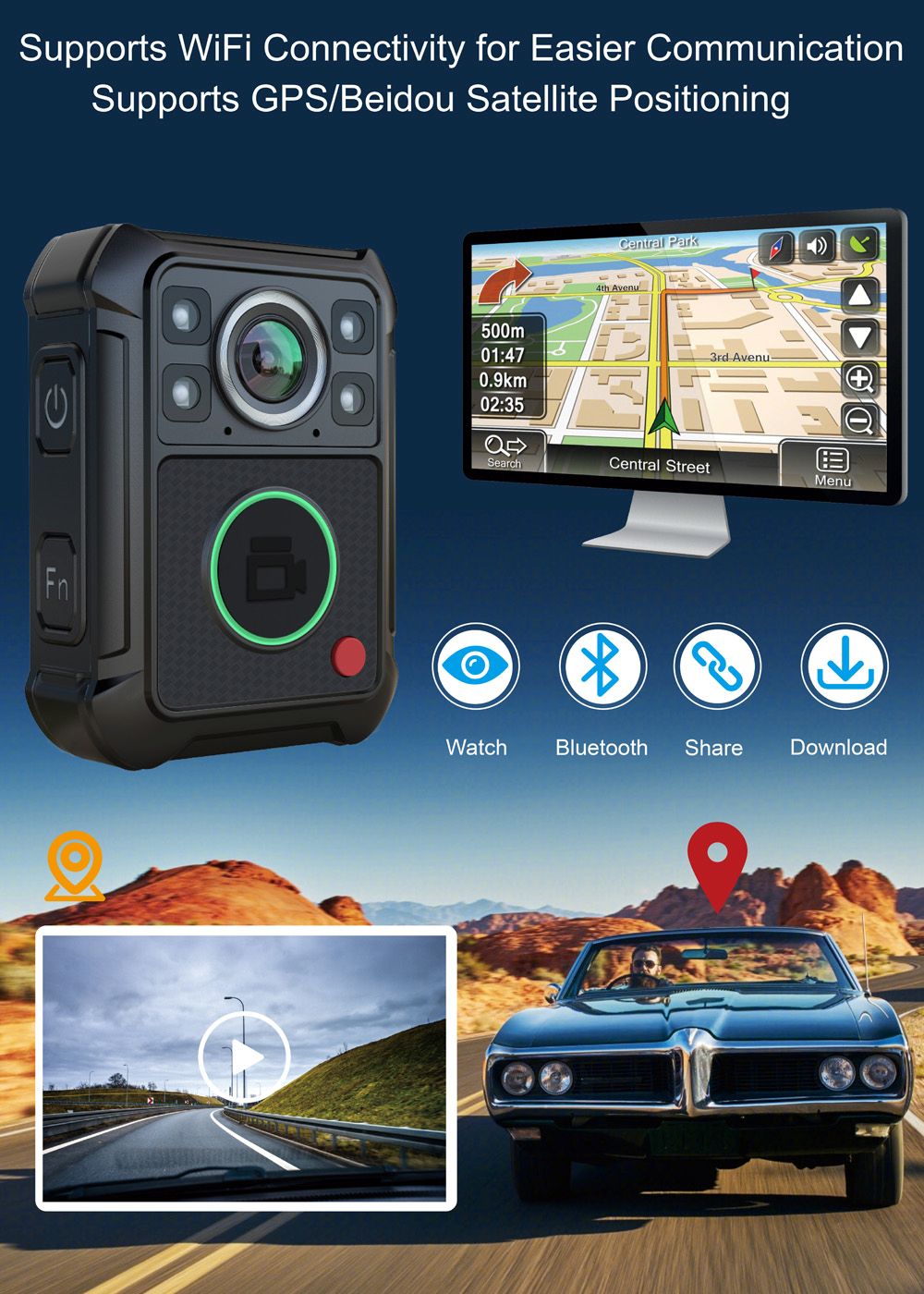 S1 WiFi Body Camera